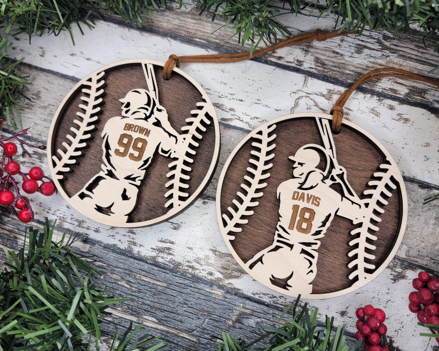 Stadium Series Spotlight Ornaments - Softball Male and Female Options - SVG, PDF, AI File Download - Works with all Laser Types