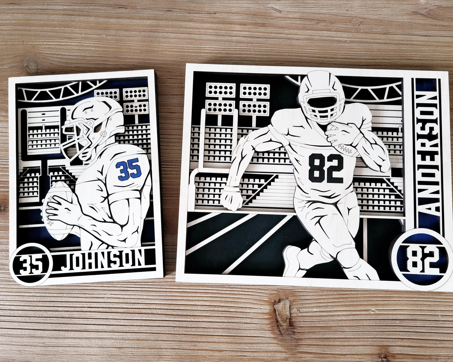 Stadium Series Ultimate Signage - Football - 7 poses Male and Female - 2 orientations - 28 designs - Works with all Laser Types