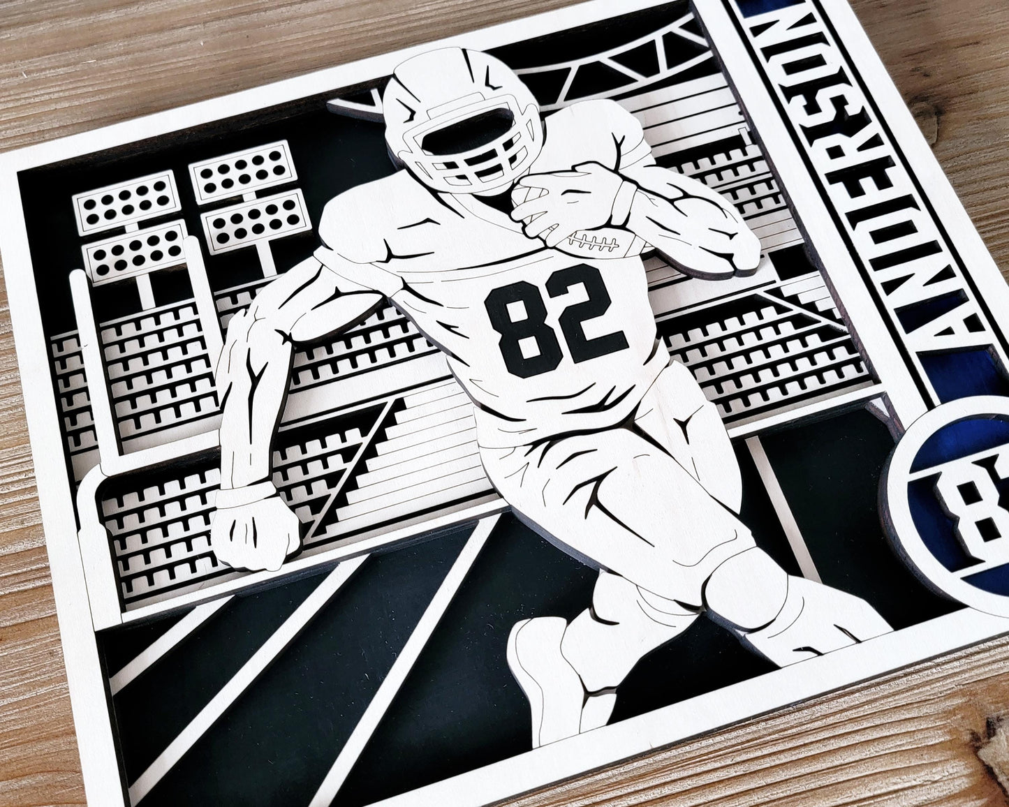 Stadium Series Ultimate Signage - Football - 7 poses Male and Female - 2 orientations - 28 designs - Works with all Laser Types