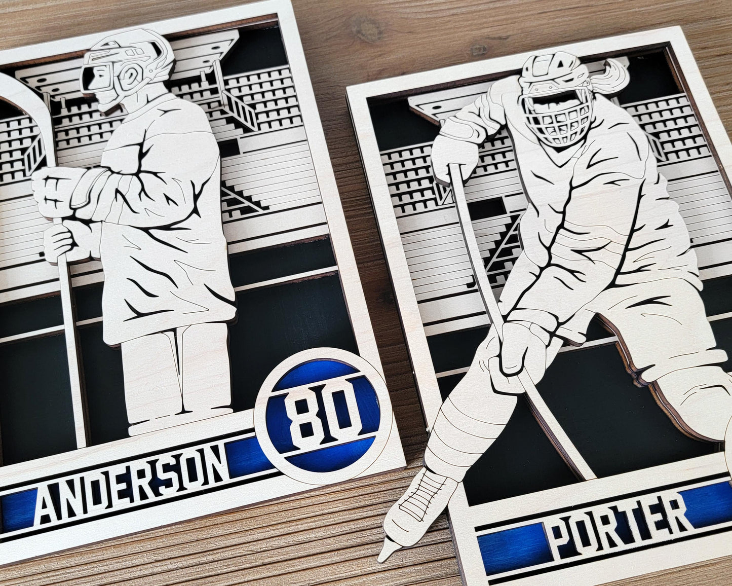 Stadium Series Ultimate Signage - Hockey - 7 poses Male and Female - 2 orientations - 28 designs - Works with all Laser Types