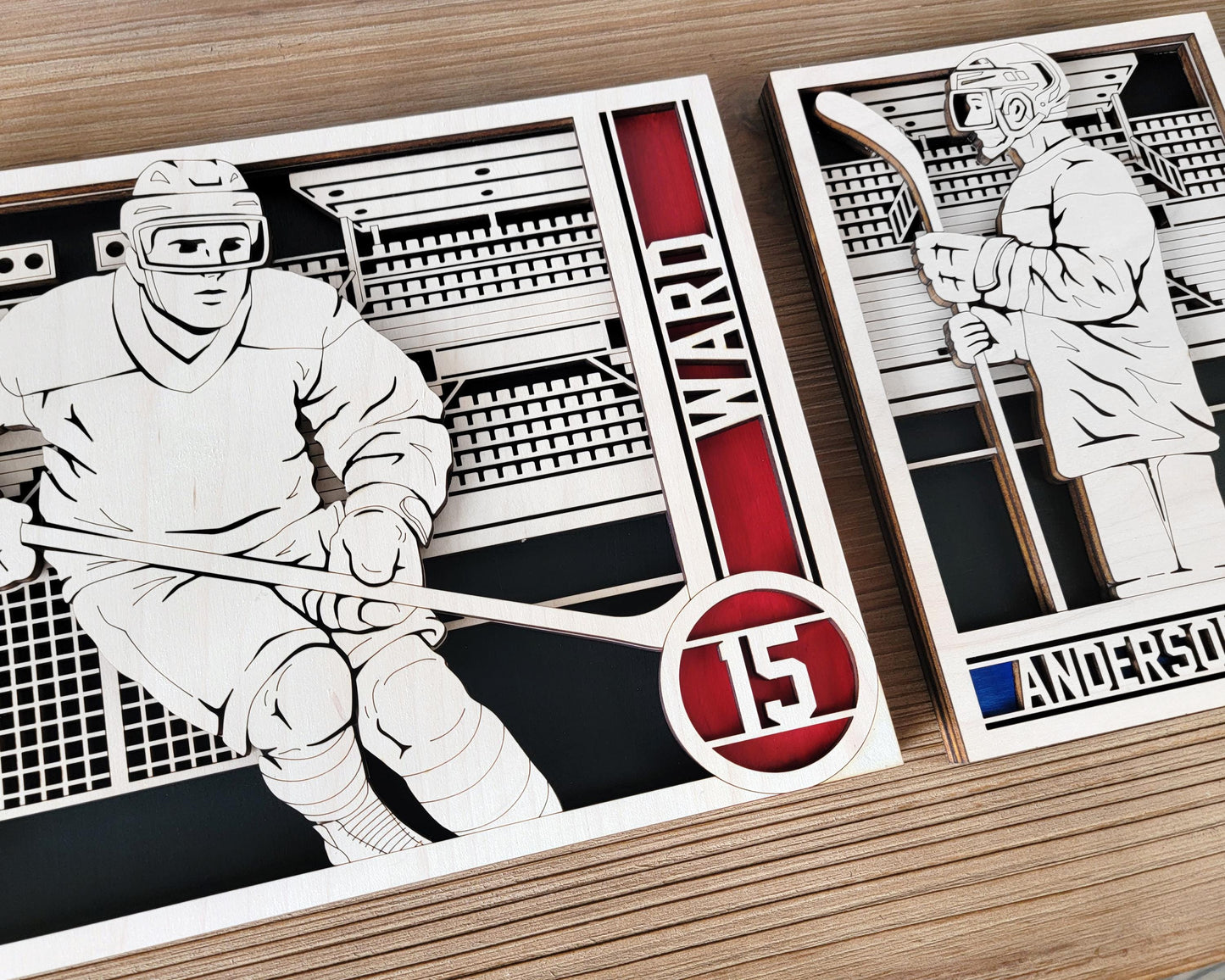 Stadium Series Ultimate Signage - Hockey - 7 poses Male and Female - 2 orientations - 28 designs - Works with all Laser Types