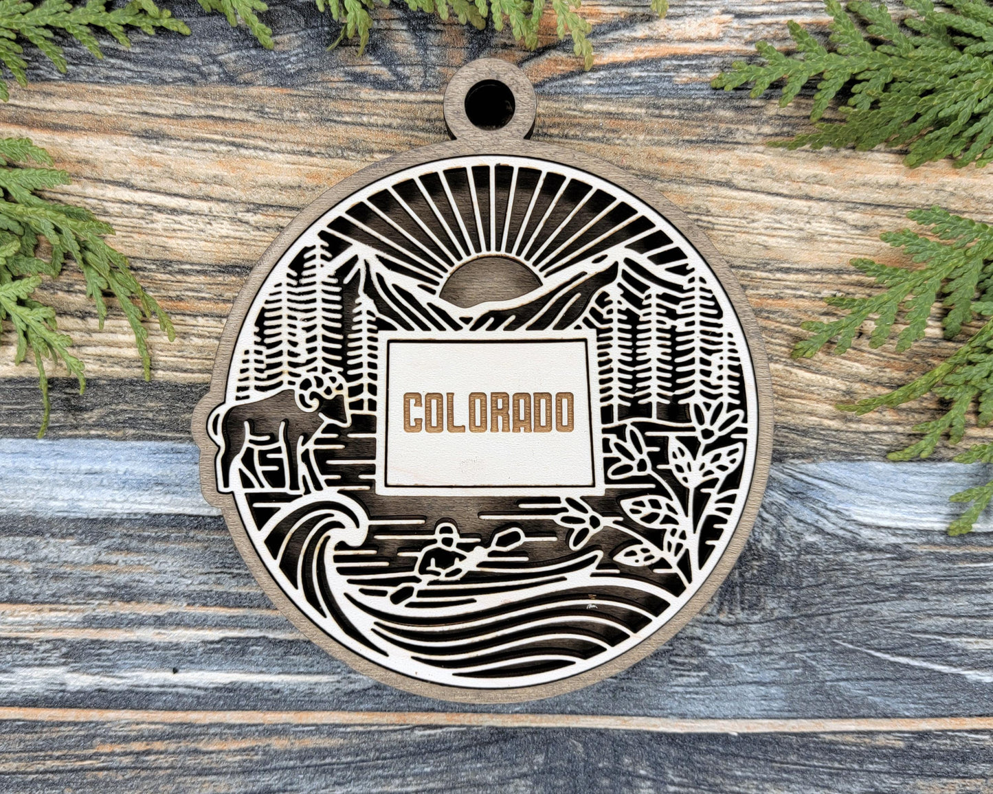 Colorado State Heritage Series - FramePop Collection - Ornaments and Signage - SVG, PDF, ai File Download - Works with all Lasers