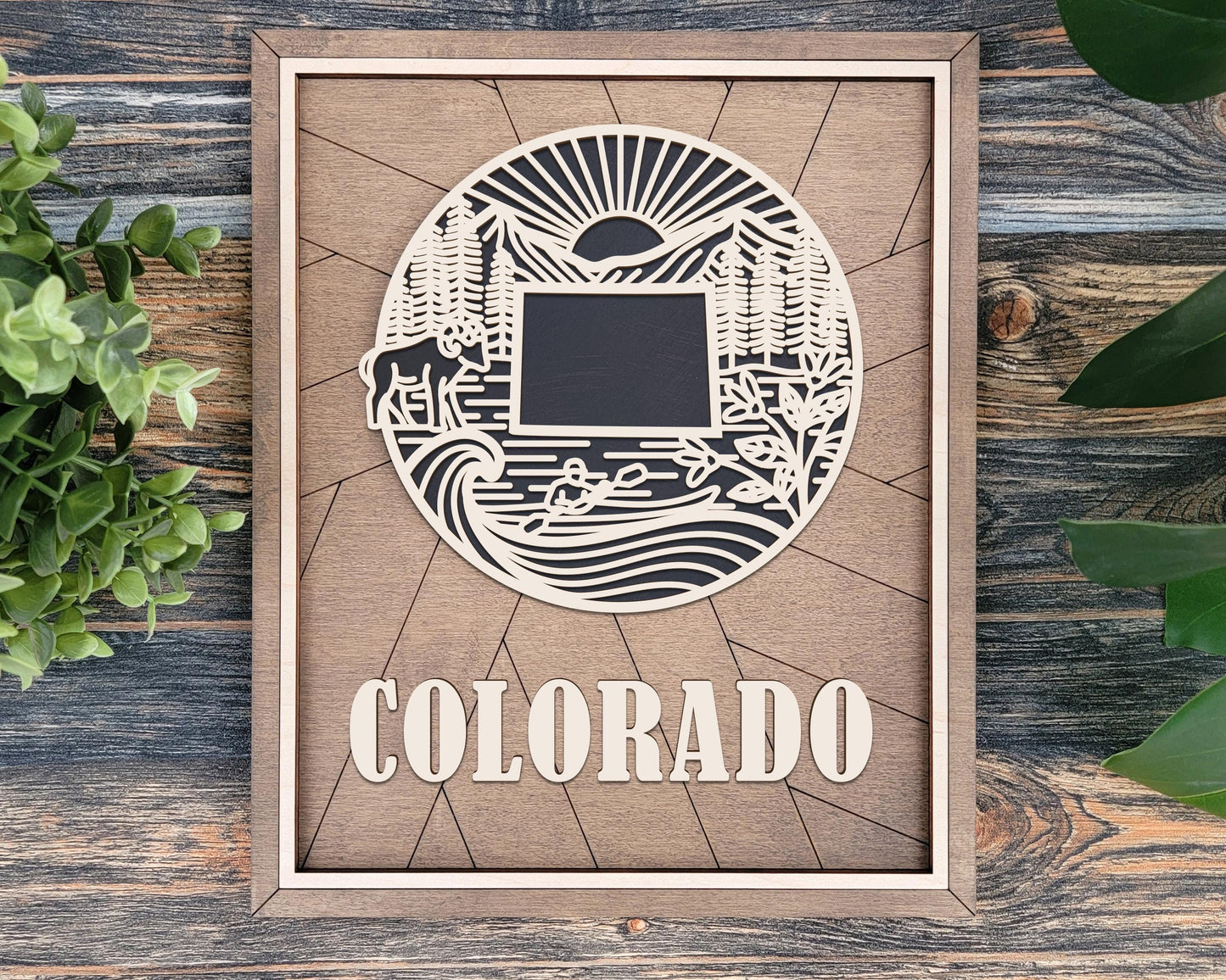 Colorado State Heritage Series - FramePop Collection - Ornaments and Signage - SVG, PDF, ai File Download - Works with all Lasers