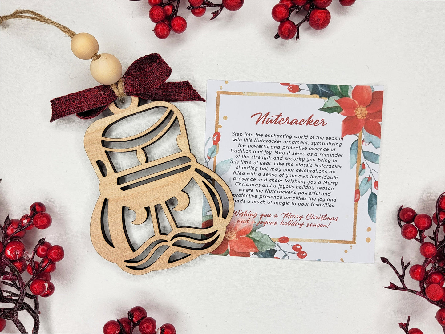 Nutcracker Holiday Symbol - 1 Symbol Ornament - 2 Prints - 2 Box Designs - SVG, PDF, AI File Download - Glowforge and Lightburn