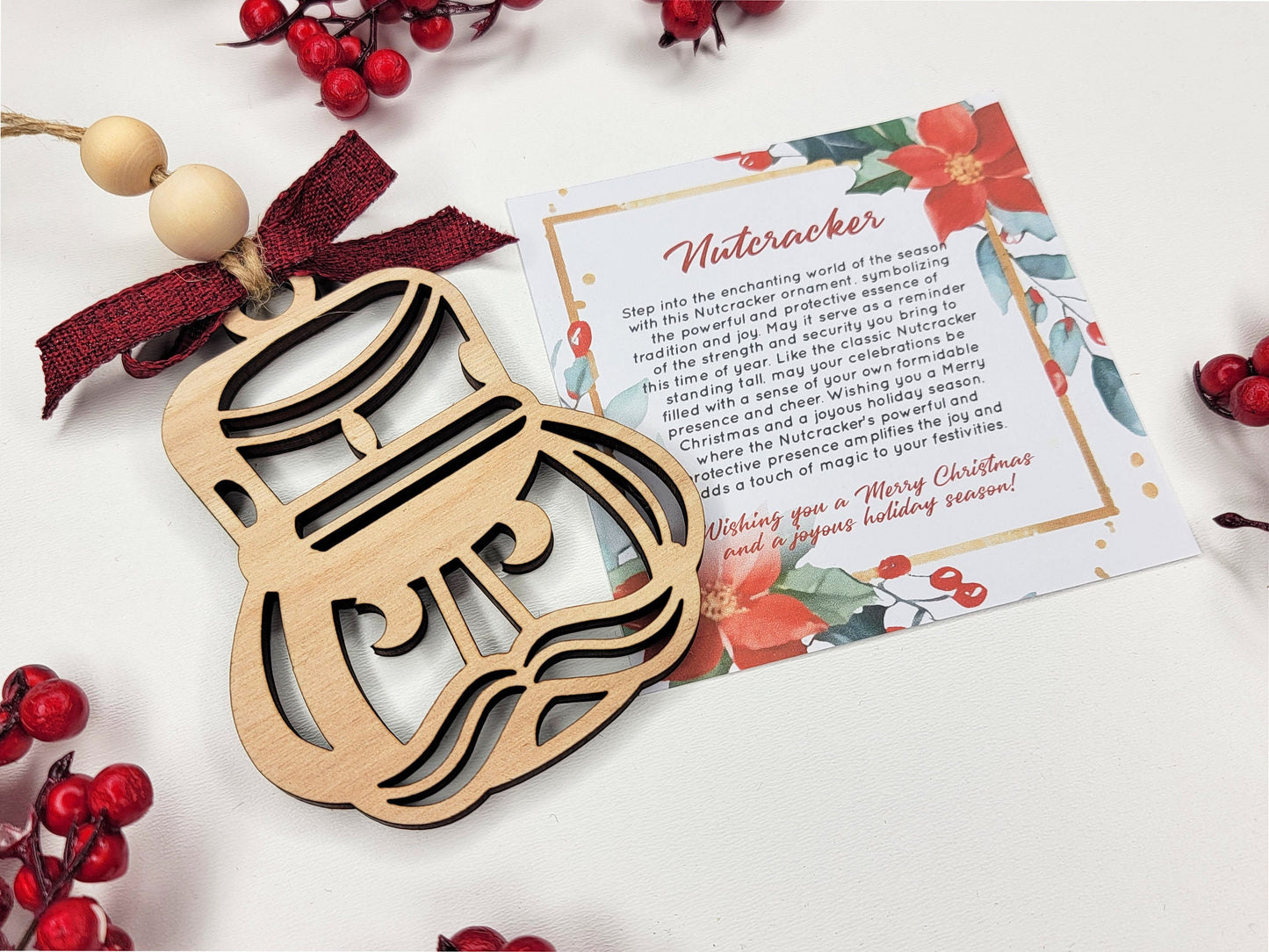 Nutcracker Holiday Symbol - 1 Symbol Ornament - 2 Prints - 2 Box Designs - SVG, PDF, AI File Download - Glowforge and Lightburn