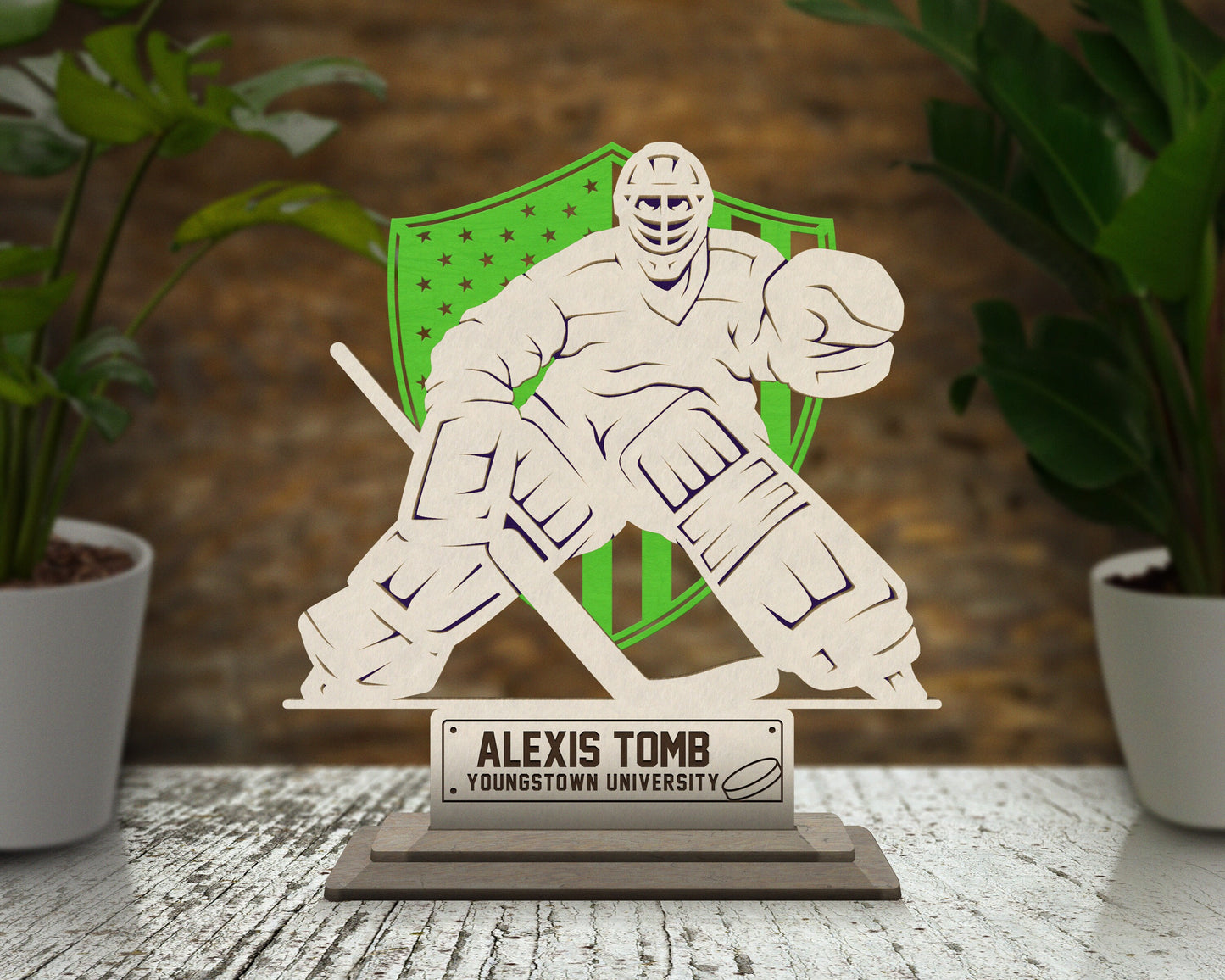 Stadium Series Stand Ups - Hockey - 3 poses in 2 cut formats and 1 engrave option with Male and Female - Tested on Glowforge & Lightburn
