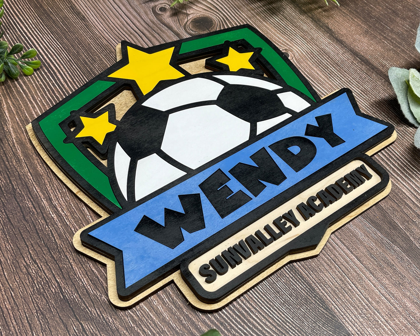 Stadium Series Graphic Signage - Soccer - 10 Custom and Non Custom Design options - SVG, PDF, AI Files - Tested on Glowforge & Lightburn