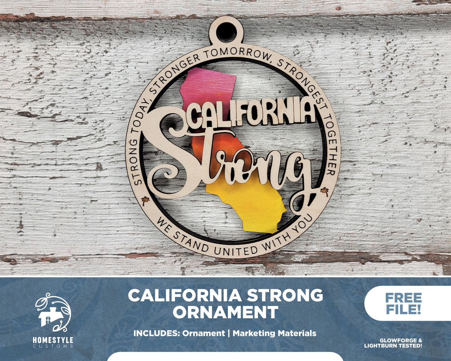 California Strong Ornament