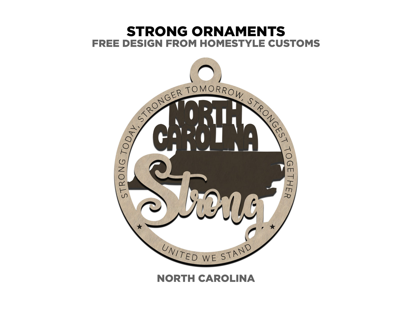 North Carolina Strong Ornament