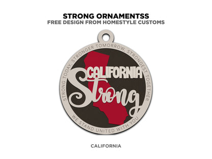 California Strong Ornament