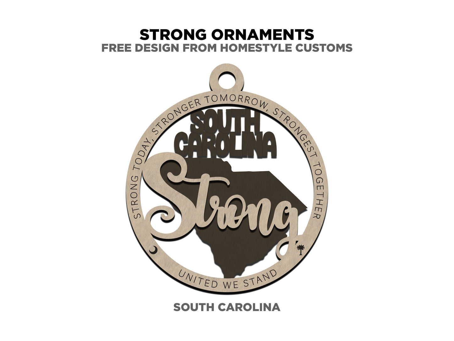 South Carolina Strong Ornament