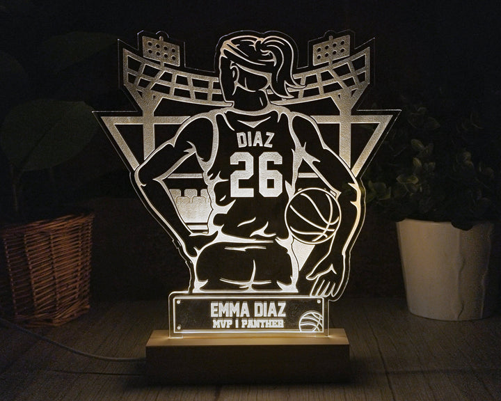 Stadium Series Stand Ups - Basketball - 5 poses in 2 cut formats and 1 engrave option with Male and Female - Tested on Glowforge & Lightburn