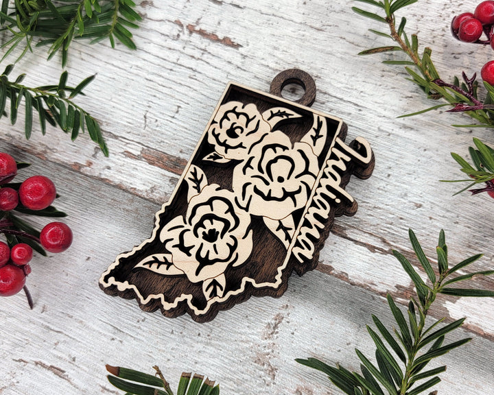Indiana State Flower Collection - Ornaments, Keychains & Signage Included - SVG, PDF, AI File types - Works With All Lasers
