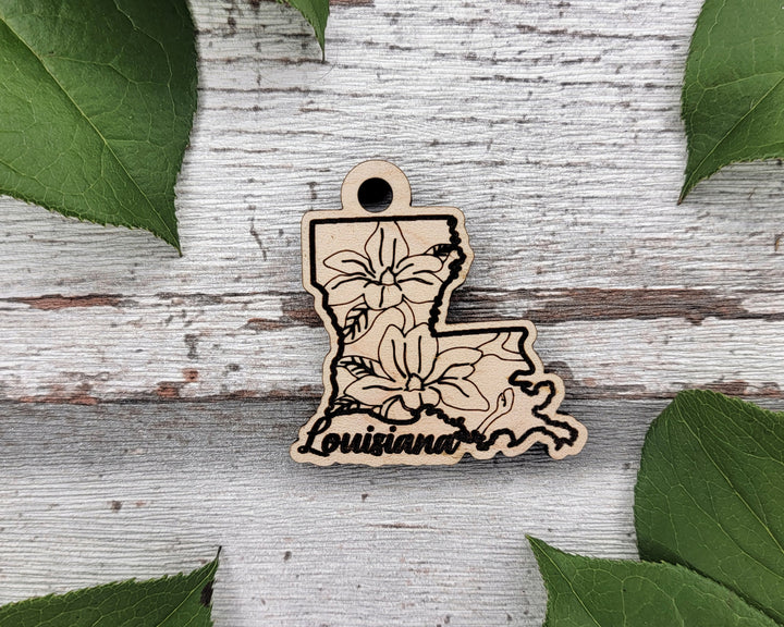 Louisiana State Flower Collection - Ornaments, Keychains & Signage Included - SVG, PDF, AI File types - Works With All Lasers