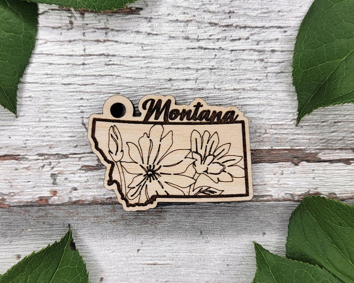 Montana State Flower Collection - Ornaments, Keychains & Signage Included - SVG, PDF, AI File types - Works With All Lasers