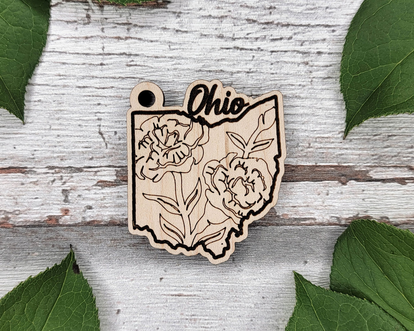 Ohio State Flower Collection - Ornaments, Keychains & Signage Included - SVG, PDF, AI File types - Works With All Lasers