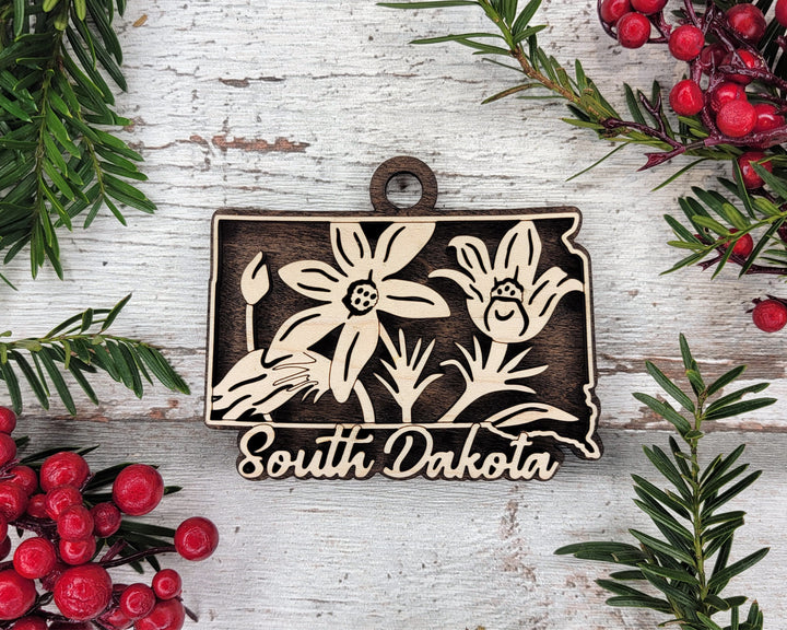 South Dakota State Flower Collection - Ornaments, Keychains & Signage Included - SVG, PDF, AI File types - Works With All Lasers