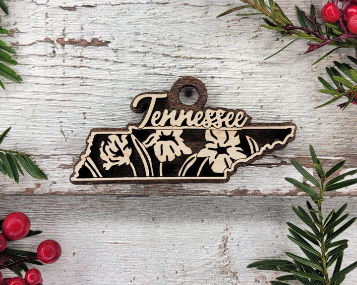 Tennessee State Flower Collection - Ornaments, Keychains & Signage Included - SVG, PDF, AI File types - Works With All Lasers