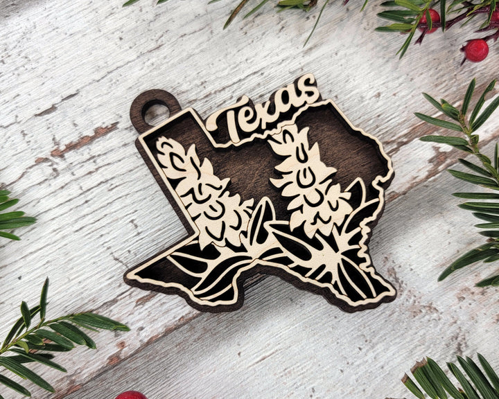 Texas State Flower Collection - Ornaments, Keychains & Signage Included - SVG, PDF, AI File types - Works With All Lasers
