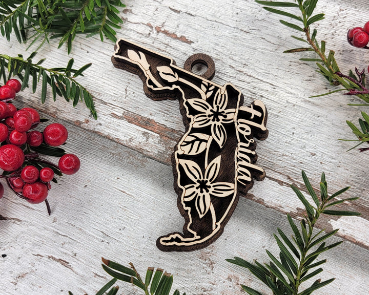 Florida State Flower Collection - Ornaments, Keychains & Signage Included - SVG, PDF, AI File types - Works With All Lasers