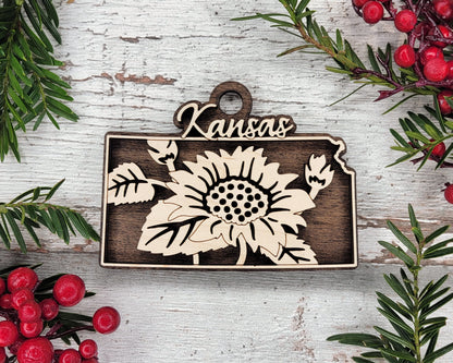 Kansas State Flower Collection - Ornaments, Keychains & Signage Included - SVG, PDF, AI File types - Works With All Lasers