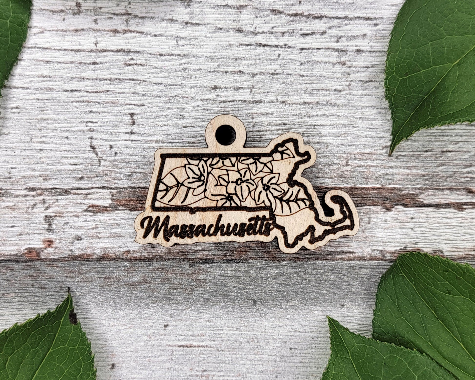 Massachusetts State Flower Collection - Ornaments, Keychains & Signage Included - SVG, PDF, AI File types - Works With All Lasers