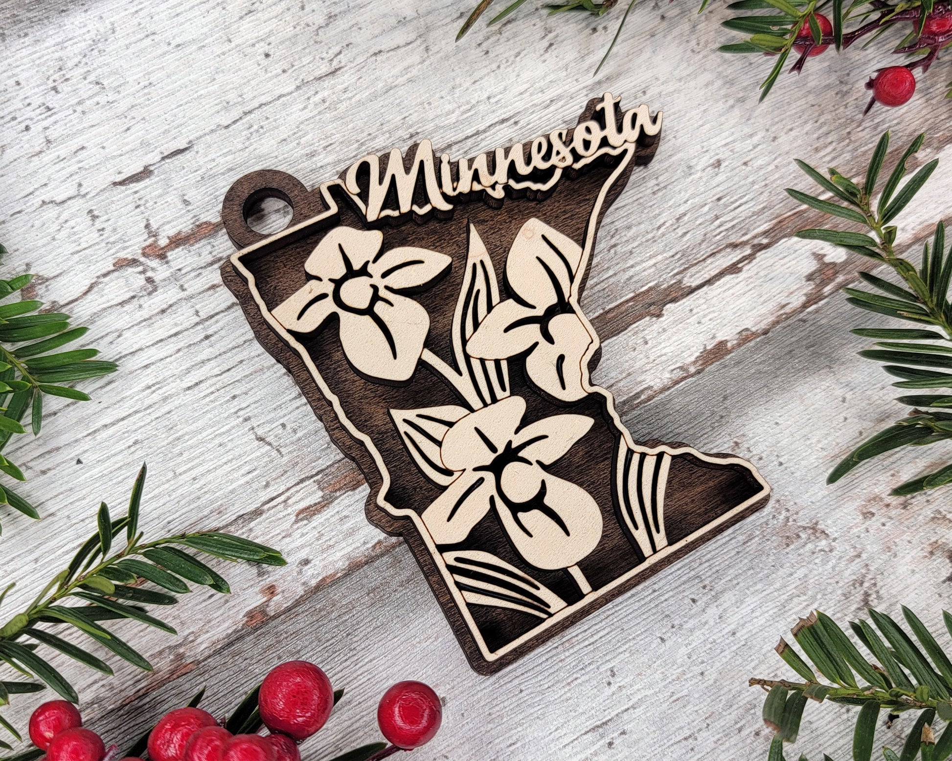 Minnesota State Flower Collection - Ornaments, Keychains & Signage Included - SVG, PDF, AI File types - Works With All Lasers