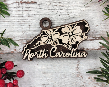 North Carolina State Flower Collection - Ornaments, Keychains & Signage Included - SVG, PDF, AI File types - Works With All Lasers