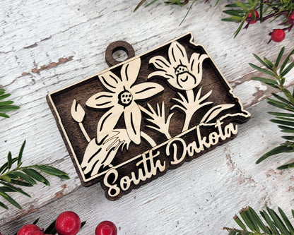 South Dakota State Flower Collection - Ornaments, Keychains & Signage Included - SVG, PDF, AI File types - Works With All Lasers