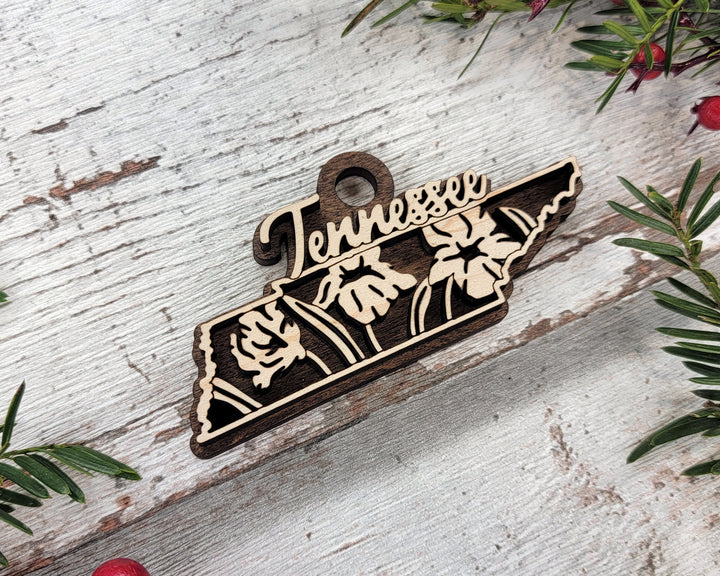 Tennessee State Flower Collection - Ornaments, Keychains & Signage Included - SVG, PDF, AI File types - Works With All Lasers