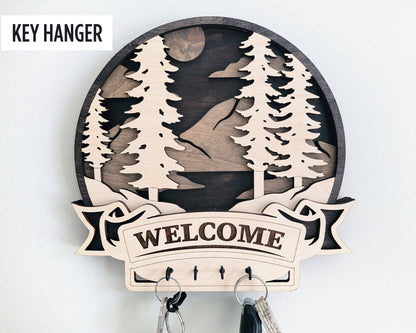 Discover America Product Set - Includes Ornaments, Signage & Key Hanger - SVG, PDF, AI File types - Works With All Lasers