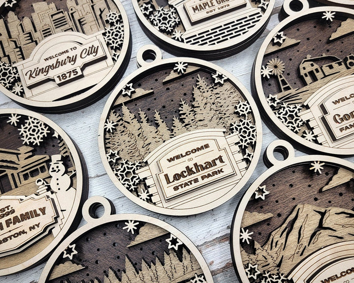 Welcome Sign Ornament Collection - 17 Design Themes Included - 4 Variations of each - SVG, PDF, AI File types - Works With All Lasers