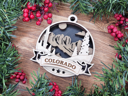 Colorado Discover America Set - Includes Ornaments, Signage & Key Hanger - SVG, PDF, AI File types - Works With All Lasers