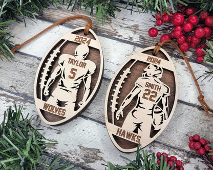 Stadium Series Spotlight Ornaments - Football Male and Female Options - SVG, PDF, AI File Download - Works with all Laser Types