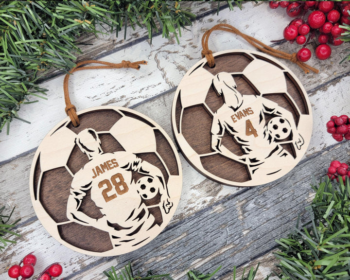 Stadium Series Spotlight Ornaments - Soccer Male and Female Options - SVG, PDF, AI File Download - Works with all Laser Types