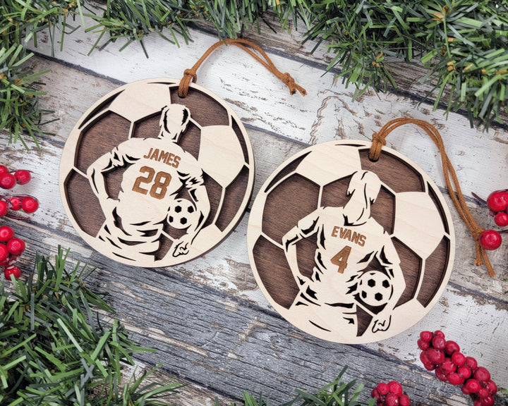 Stadium Series Spotlight Ornaments - Soccer Male and Female Options - SVG, PDF, AI File Download - Works with all Laser Types