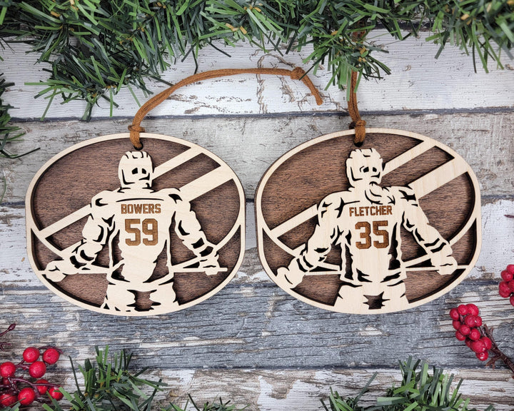 Stadium Series Spotlight Ornaments - Hockey Male and Female Options - SVG, PDF, AI File Download - Works with all Laser Types