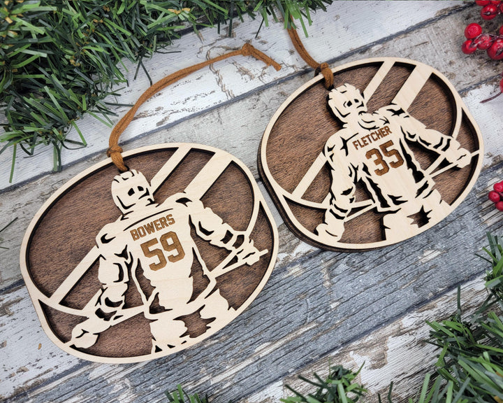 Stadium Series Spotlight Ornaments - Hockey Male and Female Options - SVG, PDF, AI File Download - Works with all Laser Types