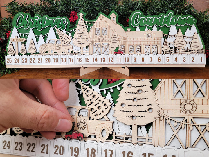 The Ultimate Christmas Countdowns - 5 Designs with Ascending and Descending Options - SVG, PDF, AI File Download - Works with all lasers