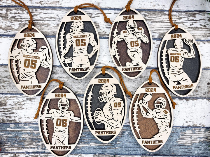 Stadium Series Spotlight Ornaments - Football Expansion Set - SVG, PDF, AI File Download - Works with all Laser Types