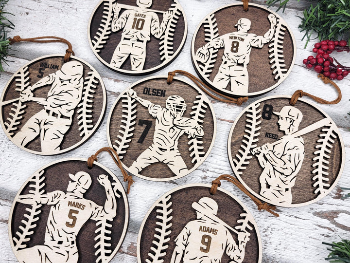 Stadium Series Spotlight Ornaments - Baseball Expansion Set - 14 Ornaments - SVG, PDF, AI File Download - Works with all Laser Types