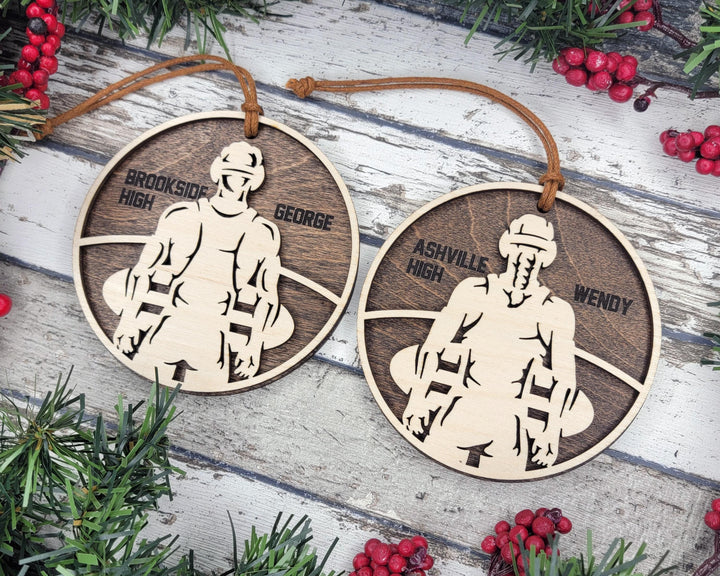 Stadium Series Spotlight Ornaments - Wrestling Male and Female Options - SVG, PDF, AI File Download - Works with all Laser Types