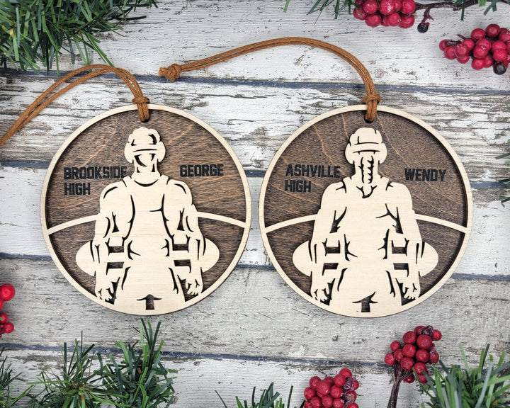 Stadium Series Spotlight Ornaments - Wrestling Male and Female Options - SVG, PDF, AI File Download - Works with all Laser Types