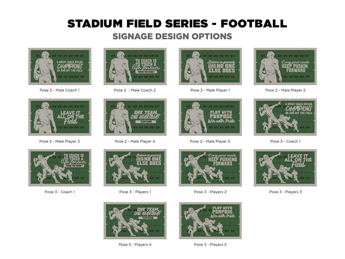 Stadium Series Spotlight Ornaments - Football Male and Female Options - SVG, PDF, AI File Download - Works with all Laser Types