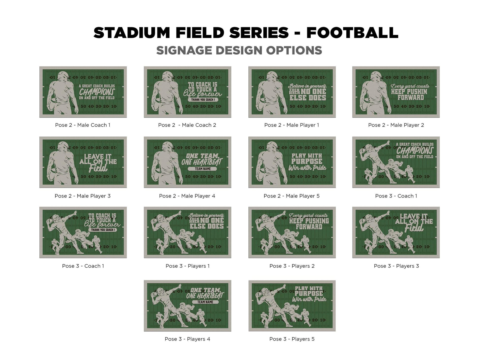 Stadium Series Spotlight Ornaments - Football Male and Female Options - SVG, PDF, AI File Download - Works with all Laser Types