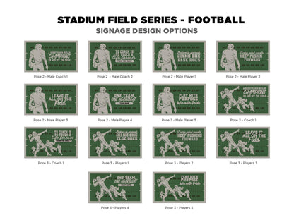 Stadium Series Spotlight Ornaments - Football Male and Female Options - SVG, PDF, AI File Download - Works with all Laser Types