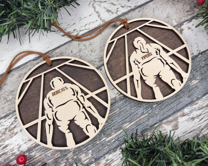 Stadium Series Spotlight Ornaments - Track - Male and Female Options - SVG, PDF, AI File Download - Works with all Laser Types