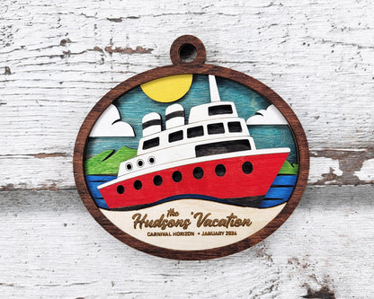 Memories at Sea Ornament - SVG, PDF, AI File Download - Works with all Laser Types