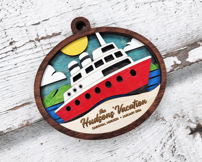 Memories at Sea Ornament - SVG, PDF, AI File Download - Works with all Laser Types