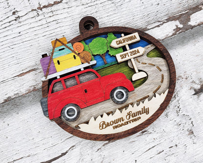 Miles of Memories Ornament - SVG, PDF, AI File Download - Works with all Laser Types